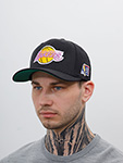 Бейсболка MITCHELL NESS арт. 6HSSFH21HW014-LALBLCK Los Angeles Lakers NBA (черный)